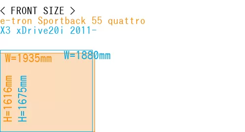 #e-tron Sportback 55 quattro + X3 xDrive20i 2011-